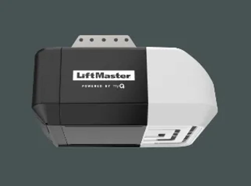 LiftMaster garage door opener with myQ technology for smart home integration.